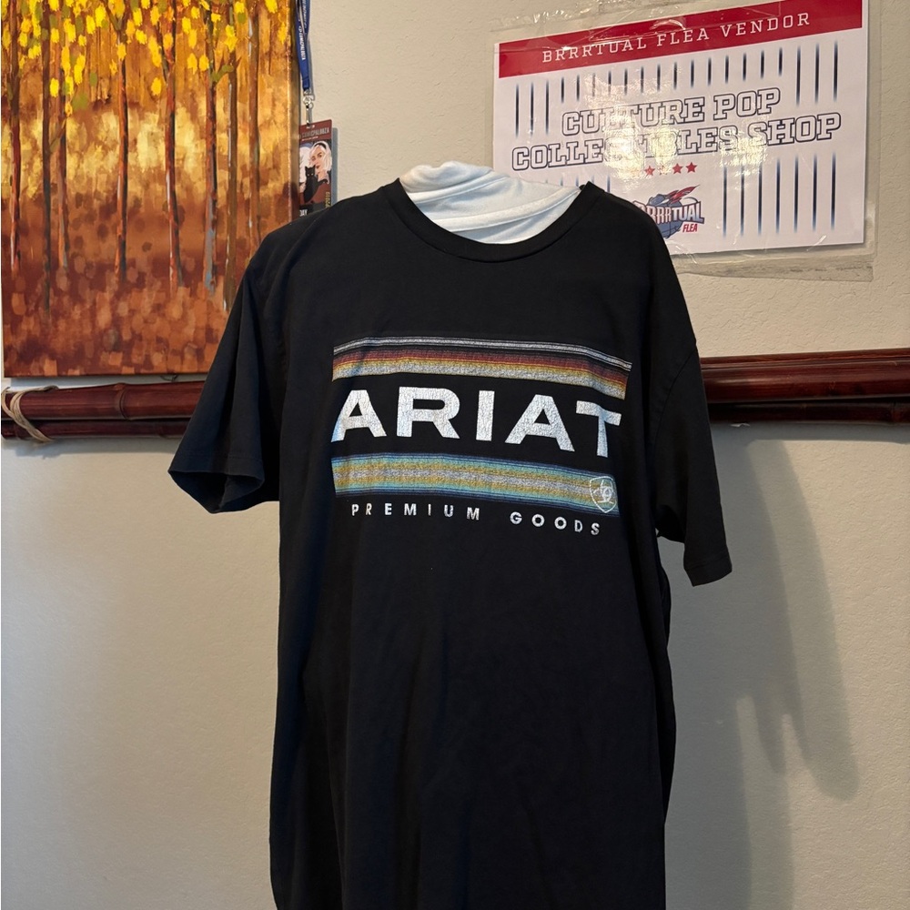 Ariat Black Short Sleeve Tee with Bold Logo